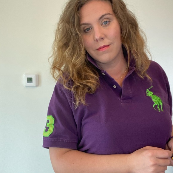 Purple Polo #3 on sleeve and Big Green Pony - Picture 5 of 5